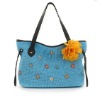 2011 New Design Woven & PU Tote Bag