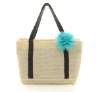 2011 New Design Woven & PU Tote Bag