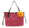 2011 New Design Woven & PU Tote Bag