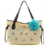 2011 New Design Woven & PU Tote Bag