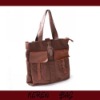 2011 New Designed Canvas Mixed Genuine Leather Hand Bag
