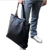 2011 New Fashion Design Genuine Leather men Bllack Shoulder & tote Bag