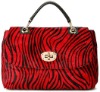 2011 New arrival zebra tote handbag for ladies