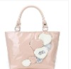 2011 New fashion cute PU leather  tote  bag women