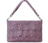 2011 New fashion female lace  PU handbag clutches