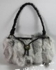 2011 New fashion lovely rabbit Fur hand bag