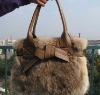 2011 New fashion lovely rabbit fur hand bag