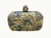 2011 New  flowerr skull clutch bag