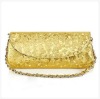 2011 New  good  quality  golden   ladies  PU handbag