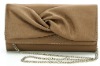 2011 New women leather like clutch wallet purse with chain