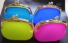 2011 Newest Colouful printed Diamond Silicone Purse