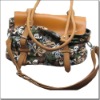 2011 Newest On Sale Leather And Canvas Ladies Handbag