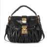 2011 Newest designer black leather bags for women