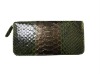 2011 Newest genuine python zipper wallet