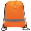 2011 Orange Reflective Drawstring Bag With Reflective Strip