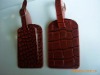 2011 PU leather luggage tag