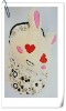 2011 Rabbit Cotton Fabric Small Wrist Bag