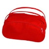 2011 Red microfiber make up  bag with 2 handle and zipper closure