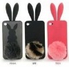 2011 Silicone Rabbit Skin For iPhone 4G