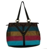 2011 Soft PU tote bag with trim for decoration
