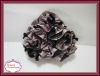2011 Spring Fashion Black-pink Flower Evening Wristlet Bag (Hot Sale)