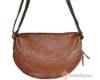2011 Stylish crescent shape shoulder genuine leather handbags 909105