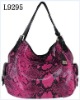 2011 The NEWEST  ladies genuine leather Fuxia handbags