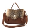 2011 Winter Model Rabbit Feather Stylish Wholesale Handbags