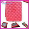 2011 an-shock red PU leather case for ipad2