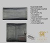 2011 antibacterial genuine leather travel wallet/passport holder