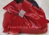 2011 big flower handbags with pu and real leather