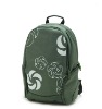 2011 brisk green plain girls school bags