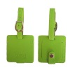 2011 colored leather luggage tag