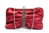 2011 crystal mesh satin clutch evening bag