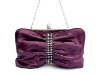 2011 crystal mesh satin ladies evening bag