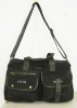 2011 fashion 8 oz waxed canvas travel bag with pu handle and strap