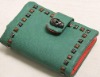 2011 fashion PU wallets  rivet wallets