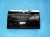 2011 fashion black croco lady clutch  wallet