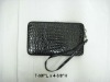 2011 fashion black croco  wristlet  clutch card holder wallet