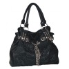 2011 fashion black ladies handbag