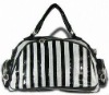 2011 fashion designer striped handbag for women