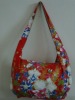 2011 fashion flower priting cotton  toto bag