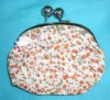 2011 fashion gun colour metal kisslock floral coin purse