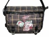 2011 fashion lady cotton fabric single strap bags