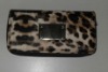 2011 fashion leopard lady double zipper purse