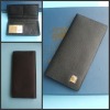 2011 fashion long genuine leather travel wallet--antibacterial function