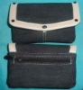 2011 fashion mini denim white pu trim lady coin purse