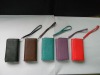 2011 fashion plain pu wristlet cellphone wallet purse