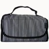 2011 fashion portable stripe cosmetic bag