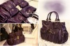 2011 fashion pu handbag with small MOQ purple color1